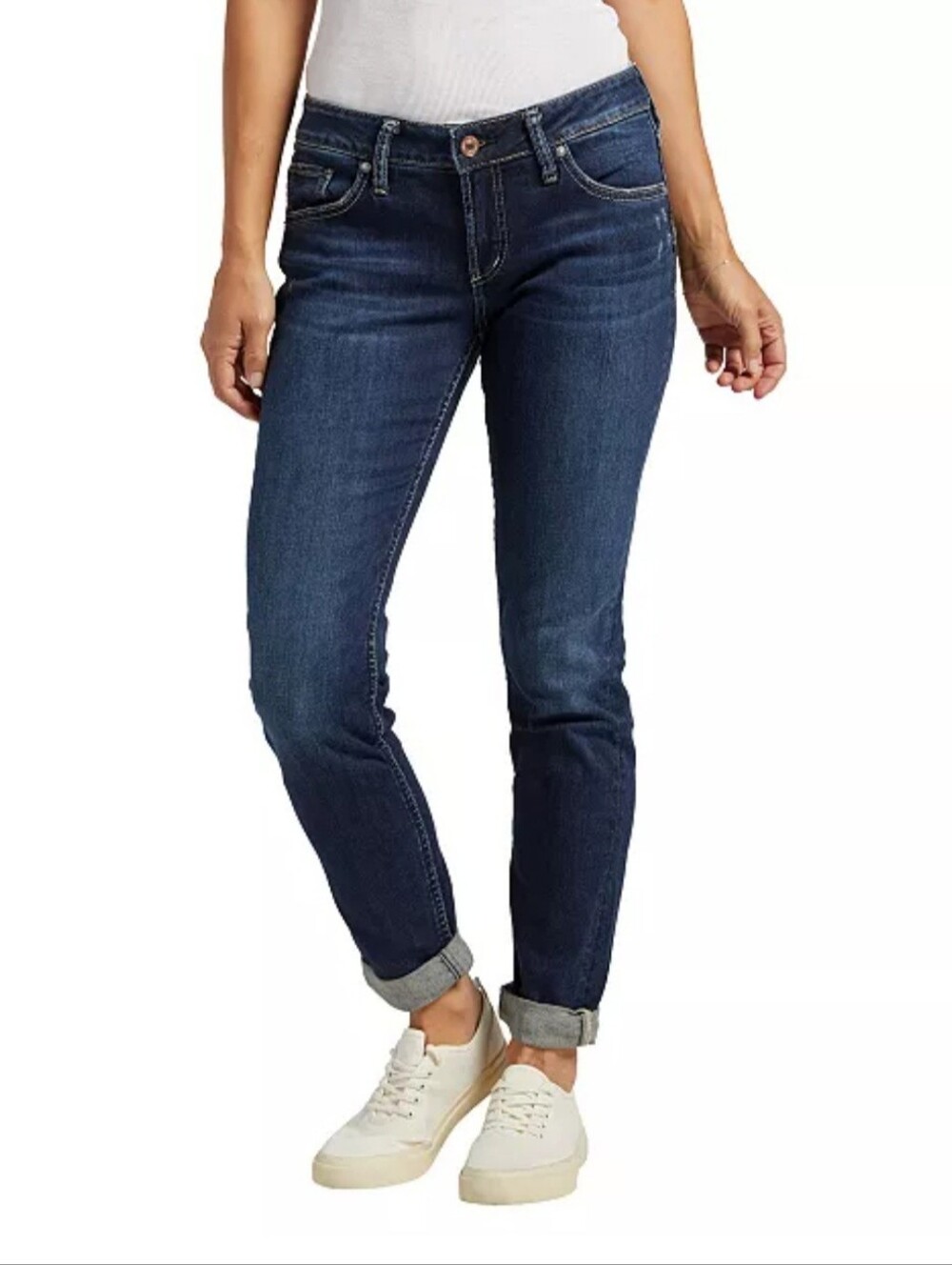 Women's Silver Jeans Co. Mid-Rise Boyfriend Jeans Size 25/29 MSRP $88